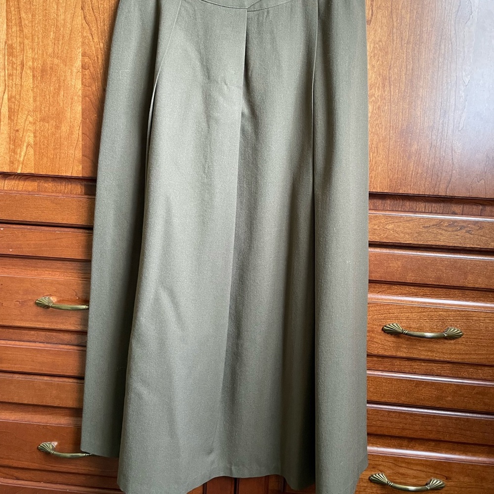 Elegant Olive Green Skirt